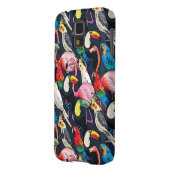 Coque Case-Mate Pour Samsung Galaxy Oiseaux exotiques (Dos gauche)