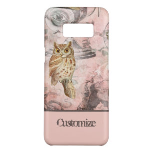 Coque Case-Mate Samsung Galaxy S8 Pointe à vapeur rose Retro Goth Owl Keys