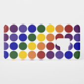 Coque Case-Mate Pour Samsung Galaxy Pois d'arc-en-ciel sur le blanc (Dos (Horizontal))