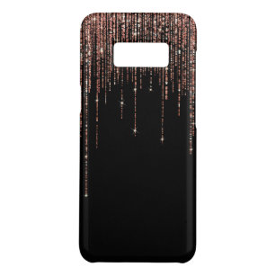 Coque Case-Mate Samsung Galaxy S8 Rose noir Gold Sparkly Parties scintillant Fringe
