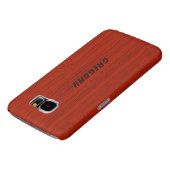 Coque Case-Mate Pour Samsung Galaxy Rouge en acajou bois Motif Look (Bas)