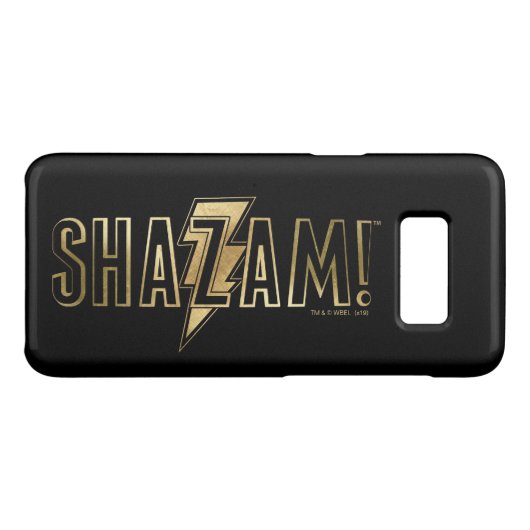 Coque Case-Mate Pour Samsung Galaxy SHAZAM ! | Logo Or (Dos (Horizontal))