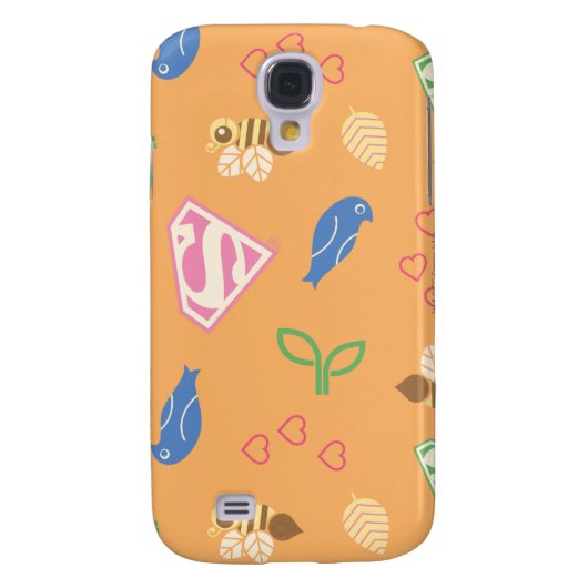 Coque Case-Mate Pour Samsung Galaxy Supergirl Birds & Bees Orange (Dos)