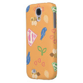 Coque Case-Mate Pour Samsung Galaxy Supergirl Birds & Bees Orange (Dos gauche)