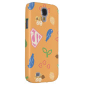 Coque Case-Mate Pour Samsung Galaxy Supergirl Birds & Bees Orange (Dos/Droit)