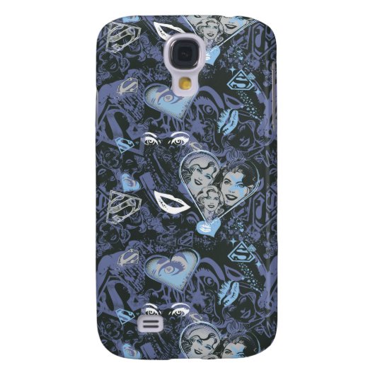 Coque Case-Mate Pour Samsung Galaxy Supergirl Coeurs et lèvres Motif (Dos)