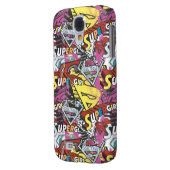 Coque Case-Mate Pour Samsung Galaxy Supergirl Comic Capers Pattern 4 (Dos gauche)