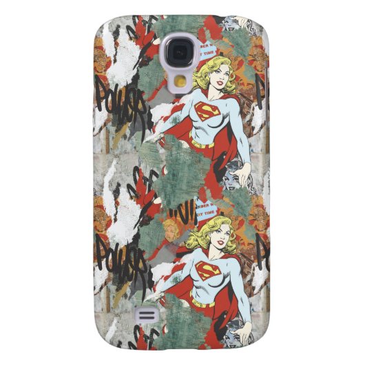 Coque Case-Mate Pour Samsung Galaxy Supergirl Comic Capers Pattern 8 (Dos)