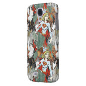 Coque Case-Mate Pour Samsung Galaxy Supergirl Comic Capers Pattern 8 (Dos gauche)