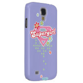 Coque Case-Mate Pour Samsung Galaxy Supergirl Flower Madness (Dos/Droit)