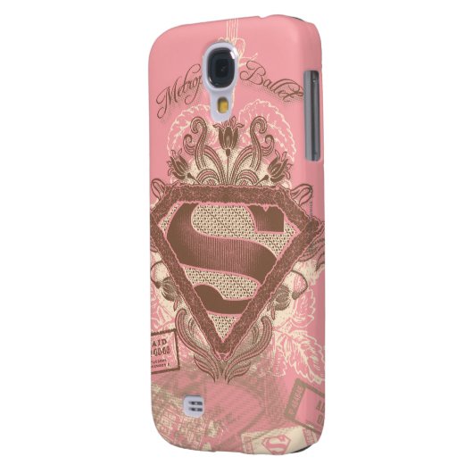 Coque Case-Mate Pour Samsung Galaxy Supergirl Metropolis Ballet rose (Dos gauche)