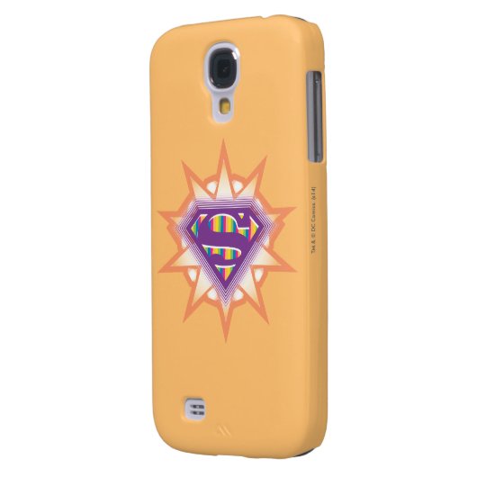 Coque Case-Mate Pour Samsung Galaxy Supergirl Orange Starburst (Dos gauche)