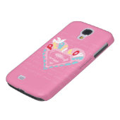 Coque Case-Mate Pour Samsung Galaxy Supergirl Paix et amour rose (Bas)