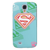 Coque Case-Mate Pour Samsung Galaxy Supergirl Pastel Repeat Pattern (Dos)