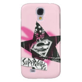 Coque Case-Mate Pour Samsung Galaxy Supergirl Pink Spray Star Peinture (Dos)