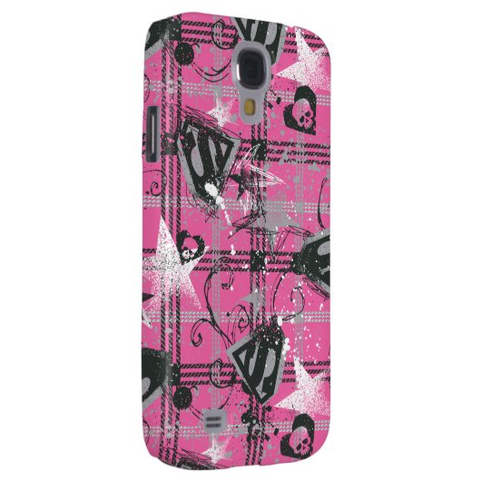 Coque Case-Mate Pour Samsung Galaxy Supergirl Stars and Skuls Motif (Dos/Droit)