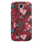 Coque Case-Mate Pour Samsung Galaxy Supergirl Stary Red Pattern (Dos)