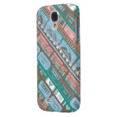 Coque Case-Mate Pour Samsung Galaxy Supergirl Ticket Motif Bleu (Dos gauche)