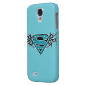 Coque Case-Mate Pour Samsung Galaxy Supergirl Tribal Pattern Logo (Dos gauche)