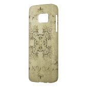 Coque Case-Mate Pour Samsung Galaxy Texture baroque de grunge de style (Dos gauche)