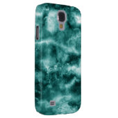 Coque Case-Mate Pour Samsung Galaxy Texture de marbre vert foncé (Dos/Droit)