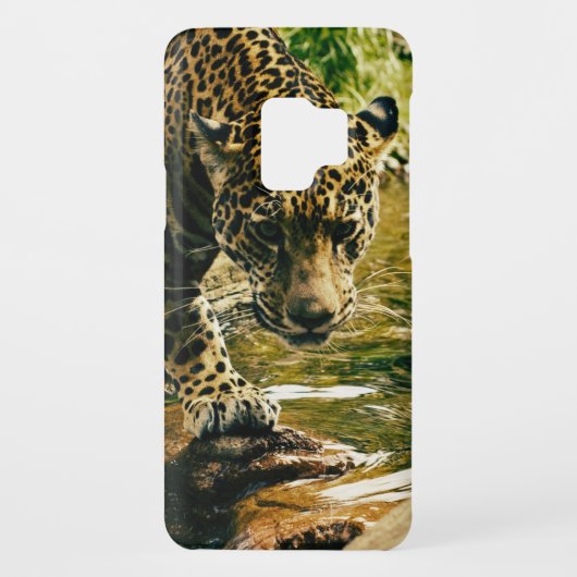 Coque Case-Mate Pour Samsung Galaxy Traverser un ruisseau par un léopard (Dos)