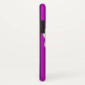 Coque casque de nom DJ violet et blanc (Dos/Droite)