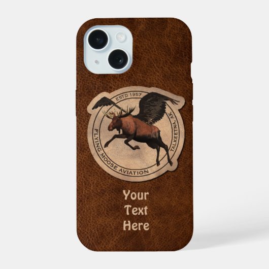 Coque-coque iphone de patchs de Moose Aviation (Verso)