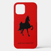 Coque coque iphone-Mate de silhouette saddlebred (Verso)