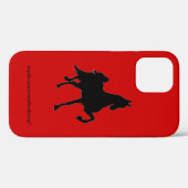 Coque coque iphone-Mate de silhouette saddlebred (Verso (horizontal))