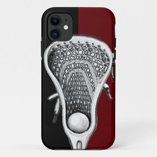 Coque coque iphone Mate du Lacrosse Sports Maroon (Dos)