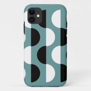 Coque couleur personnalisée de tranche rétro