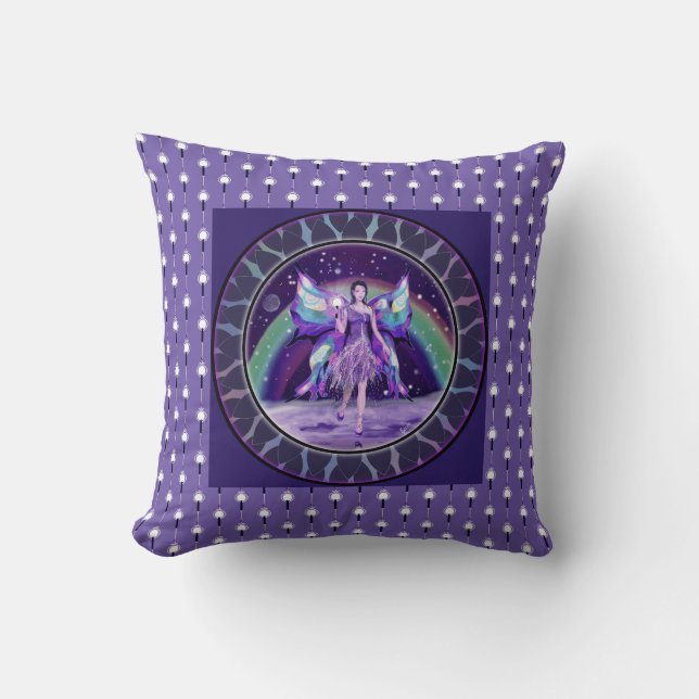 Coque Coussin de la fée Purple Rain (Recto)