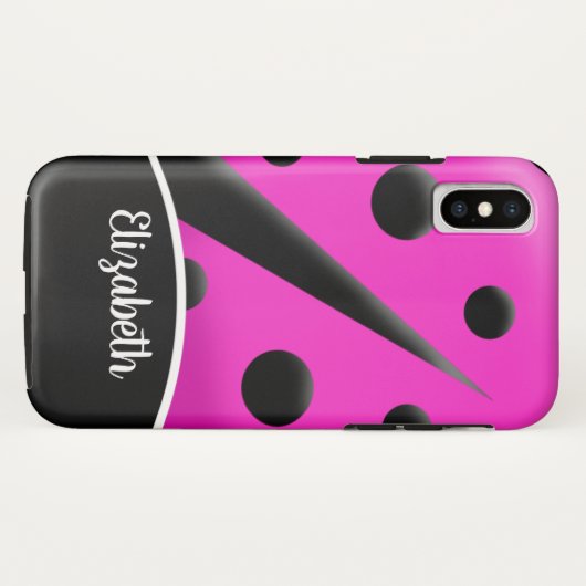 Coque Customisé Hot Pink Ladybug (Dos (Horizontal))