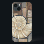 Coque d'Abalone<br><div class="desc">Charikilia Zarris est une artiste talentueuse connue pour ses oeuvres d'art océaniques. Ses images sont paisibles et calmes vous relaxant avec chaque photo. Obtenez cette oeuvre d'art nautique avec une coquille d'Abalone au centre de tout,  bordée de carrelage et d'une belle palette de couleurs.</div>
