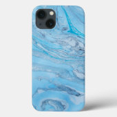 Coque d'air Ipad en marbre bleu (Verso)