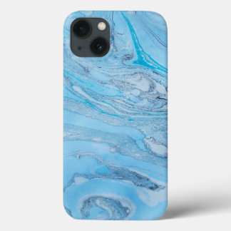 Coque d'air Ipad en marbre bleu