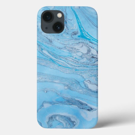 Coque d'air Ipad en marbre bleu (Verso)