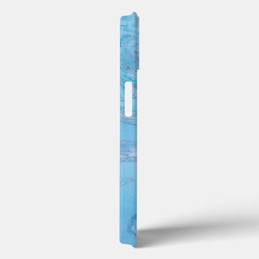 Coque d'air Ipad en marbre bleu (Verso / Droite)