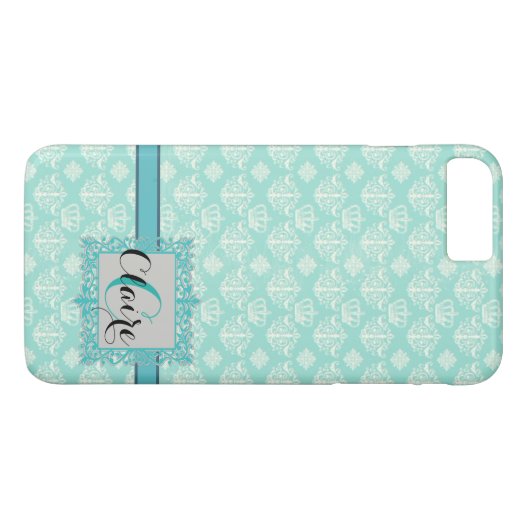 Coque Damask personnalisé iPhone 7 Plus (Dos (Horizontal))