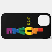 coque d'amour arc-en-ciel coque iphone (Verso (horizontal))