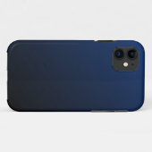 Coque Dark Navy Blue iPhone 4/4S (Dos (Horizontal))