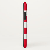 Coque d'Arrière - plan rouge modifiable en bandes  (Dos/Droite)