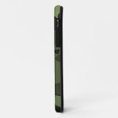 Coque d'art Abstrait vert pour iPhone (Dos/Gauche)