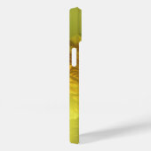 Coque d'art jaune fleuri iris (Verso / Droite)