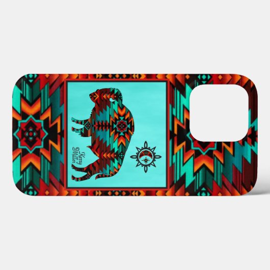 Coque de Buffalo-Sud-Ouest-coque iphone (Verso (horizontal))