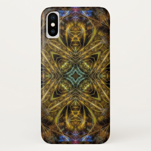 Coque de caisse 3 pour l'art fractal de l'or biolo (Dos)