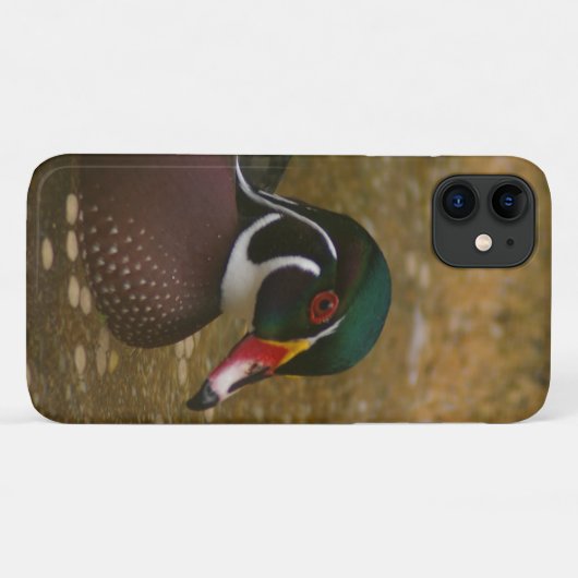 Coque de canard à bois coque iphone (Dos (Horizontal))