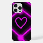 coque de conception de coeur violet/rose brillant (Verso)