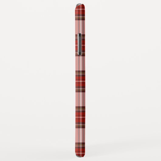 Coque de couverture iPhone Cover Red Tartan Check  (Dos/Droite)